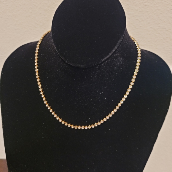 MONICA VINADER Diamond Essential Tennis Nacklace adjustable - Picture 3 of 6